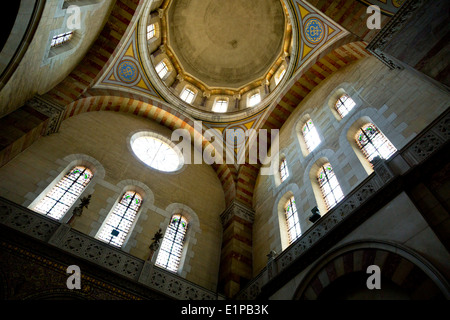 Vue intérieure sur le dôme de la Cathédrale de la Major à Marseille, France Banque D'Images