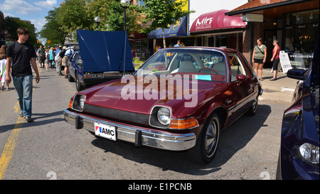 ANN Arbor, MI - Juillet 12 : 1975 AMC Pacer au salon de l'auto Sculpture roulant le 12 juillet 2013 à Ann Arbor, MI Banque D'Images