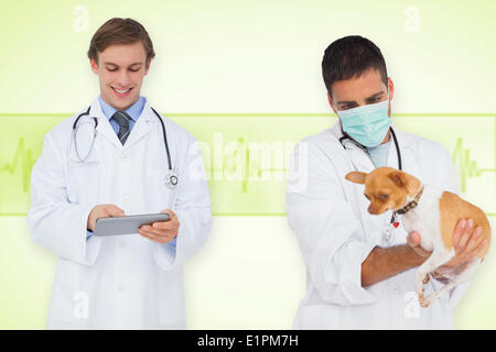 Image composite de l'EFP et smiling doctor Banque D'Images