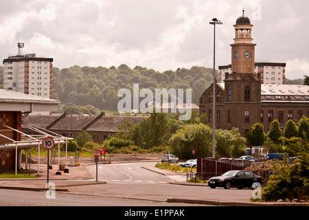 Les cumulus se forment ensemble créer de la pluie et des orages à la pile de loisirs à Dundee, Royaume-Uni Banque D'Images