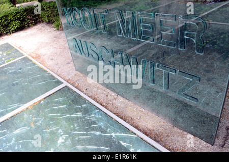 D'Auschwitz et du mémorial Monument à Amsterdam Pays-Bas Banque D'Images