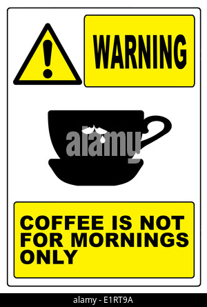 Panneau d'avertissement Humoristique Drôle Banque D'Images