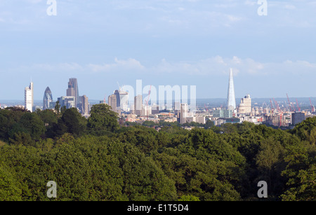 Toits de Londres de Hampstead Heath - Camden Banque D'Images