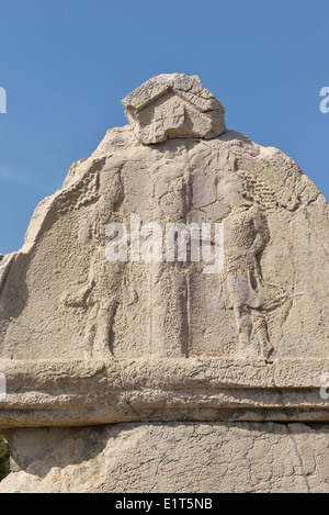 Détail de tombeau lycien, Xanthos, Turquie 140422 60933  Banque D'Images