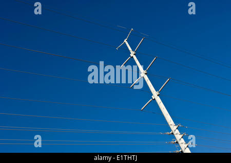 Lignes de transport d'énergie électrique, Nevada, USA Banque D'Images