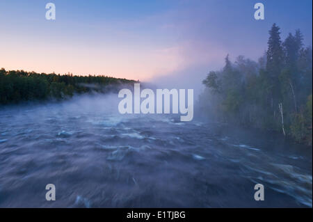 Otter Rapids le long de la rivière Churchill, dans le Nord de la Saskatchewan, Canada Banque D'Images