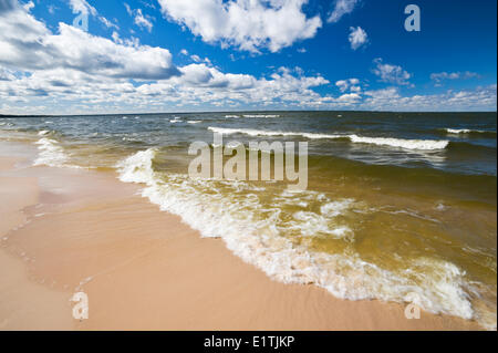 Big Buffalo Beach, Peter Pond Lake, Buffalo Narrows, le nord de la Saskatchewan, Canada Banque D'Images