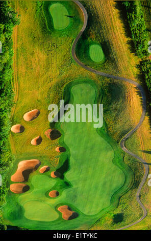 Vue aérienne de Dundarave Golf Course, Cardigan, Prince Edward Island, Canada Banque D'Images