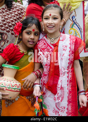 Festival culturel, Boishakhi Mela, pour communauté sud-asiatique, l'Est de Londres, Angleterre Banque D'Images