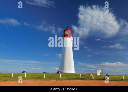 Le phare de Point Prim, Prince Edward Island, Canada Banque D'Images