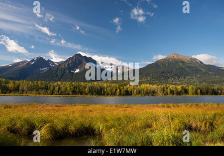 Les montagnes de la Baie d'Hudson, près de Smithers, autoroute 16, le nord de la Colombie-Britannique, Canada Banque D'Images