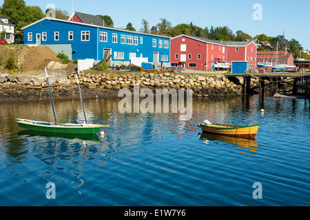 Bateaux en bois, bord de Lunenburg, Nova Scotia, Canada Banque D'Images