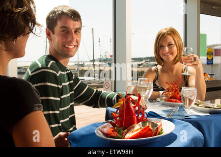 Couple coin, Bateau Shop Steak & Seafood Restaurant Alberton, Ile du Prince-Édouard, Canada Banque D'Images