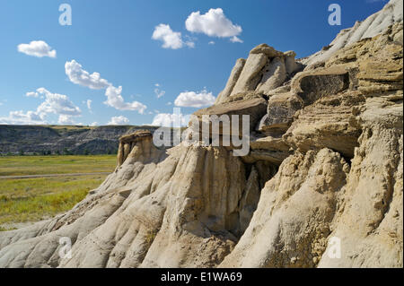 Formations de Badlands, le long de la rivière Red Deer, Alberta, Canada Banque D'Images