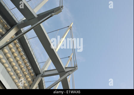 Nouvelle structure du toit escamotable, le Stade BC Place, Vancouver, British Columbia, Canada Banque D'Images