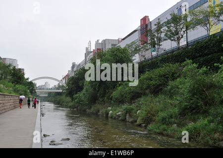 Cheonggyecheon, Séoul, Corée du Sud Banque D'Images