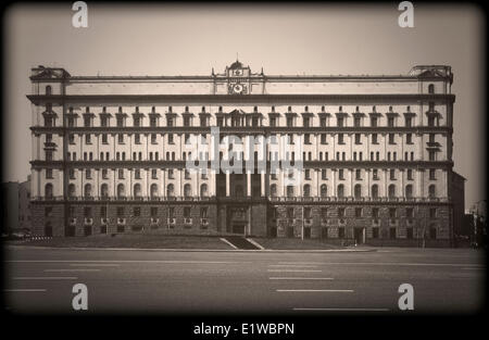 FSB (ancien KGB) Administration centrale à Moscou, Russie Banque D'Images