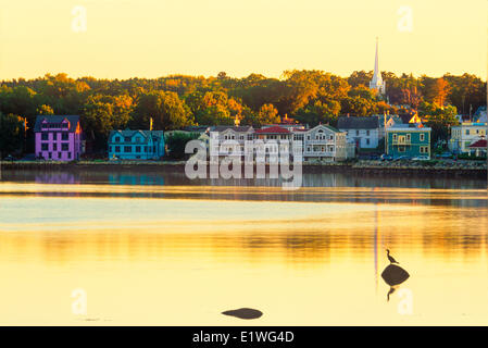 Front de Mahone Bay, en Nouvelle-Écosse, Canada Banque D'Images