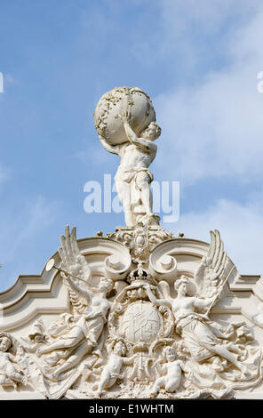 Détails architecturaux de Linderhof, en Allemagne, dans le sud-ouest de Bavière près de Abbaye Ettal Banque D'Images