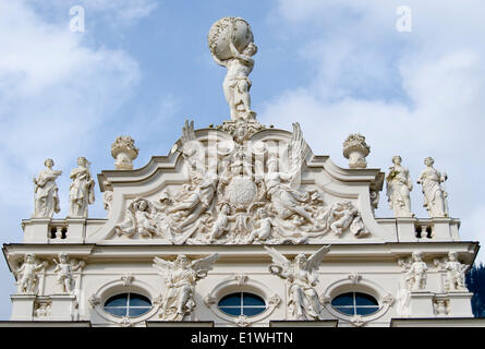 Détails architecturaux de Linderhof, en Allemagne, dans le sud-ouest de Bavière près de Abbaye Ettal Banque D'Images