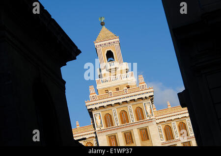 Tour de l'Art Déco Bâtiment Bacardi, La Havane, Cuba Banque D'Images
