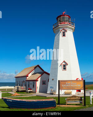 Phare d'East Point, Prince Edward Island, Canada Banque D'Images