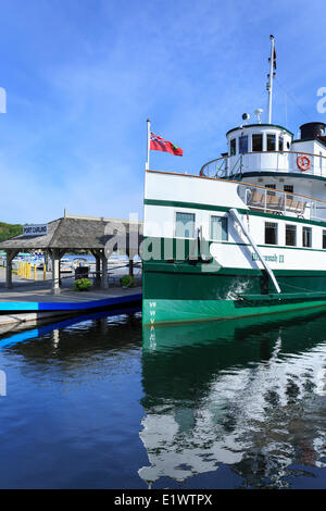 Wenonah II steamship, Port Carling, Muskoka, Ontario, Canada Banque D'Images