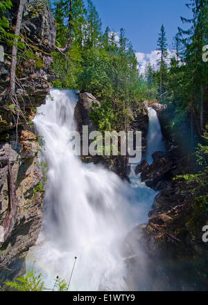 Frog Falls, près de Three Valley Gap, British Columbia, Canada. Banque D'Images