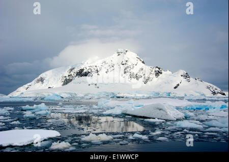 Paradise Bay, péninsule antarctique Banque D'Images