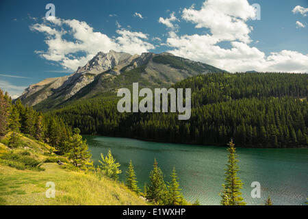 Le lac Two Jack, Banff National Park, Alberta, Canada Banque D'Images