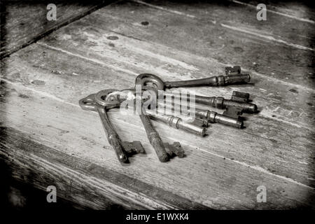 Moss Cottage, Sooke BC, Musée de la Région de Sooke, île de Vancouver, fin du xixe siècle au début du xxe siècle, période skeleton keys Banque D'Images