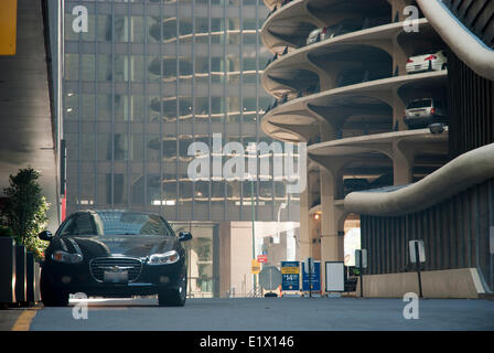 Parking à étages à Marina Towers, à Chicago Banque D'Images