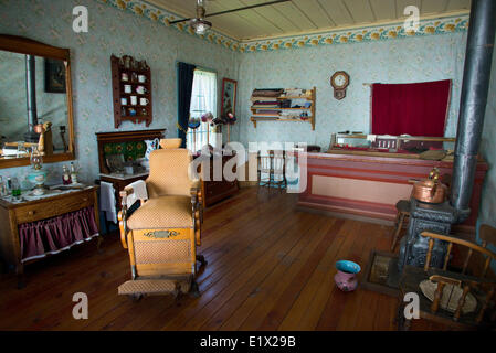 Ruée vers l'or de la ville historique de Barkerville, région de Cariboo, en Colombie-Britannique. Canada Banque D'Images