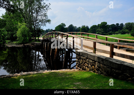 Concord, Massachusetts : Old North Bridge Banque D'Images