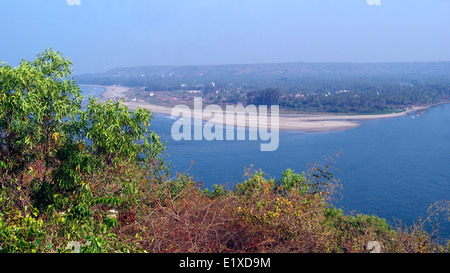 Plage de Goa en Inde Vue d'explorer les paysages nord de Goa Banque D'Images