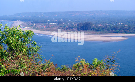 Plage de Goa Goa Inde Paysage et nature paysage vue large Banque D'Images