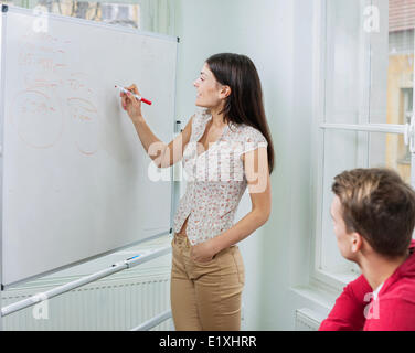 Woman in meeting Banque D'Images