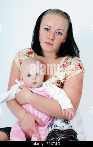 Mère et fille Banque D'Images