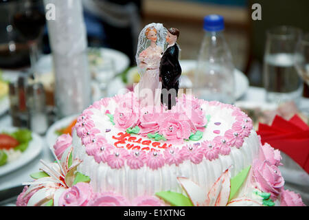 Gâteau de mariage Banque D'Images