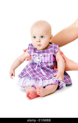 En belle robe bebe fille Photo Stock Alamy