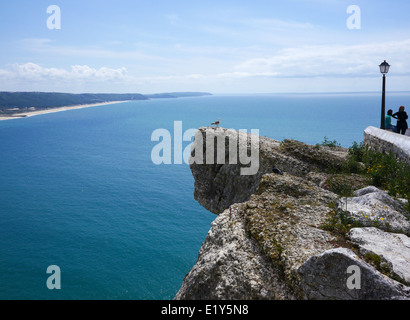 Le Cabo da Roca (le cap Roca) est un cap qui constitue l'extension la plus occidentale de la partie continentale du Portugal et de l'Europe continentale Banque D'Images