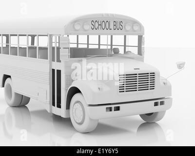 Un ensemble trois autobus scolaires Banque D'Images