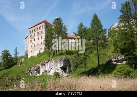 Région de Malopolska Pologne Parc National Ojcow Pieskowa Skala Château près de Cracovie Banque D'Images