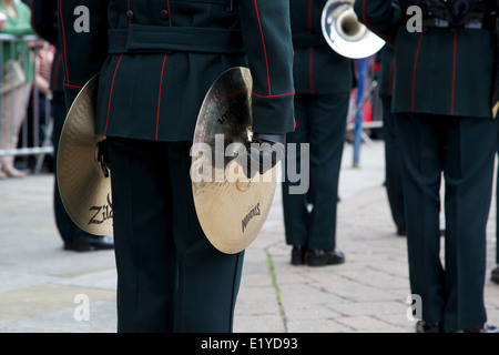 Musique de la liberté à l'Gurkhas warwickshire parade Banque D'Images