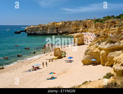 Le Portugal, l'Algarve, Praia de São Rafael Beach près de Albufeira Banque D'Images