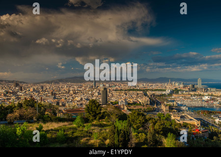 Ville de Montjuïc, Barcelone, Catalogne, Espagne Banque D'Images