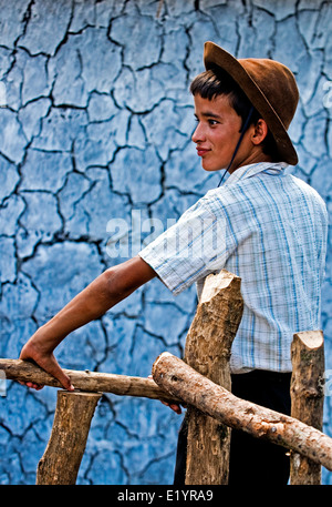 Participant au festival annuel 'Patria Gaucha" à Tacuarembo, Uruguay. Banque D'Images