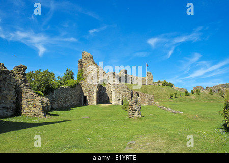 Ruines du château de Hastings, East Sussex, England, UK Banque D'Images