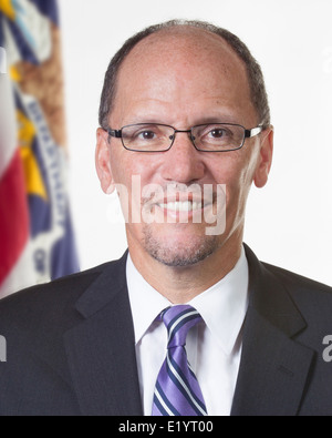 Ministère du Travail des Etats-Unis Secrétaire Thomas E. Perez Banque D'Images