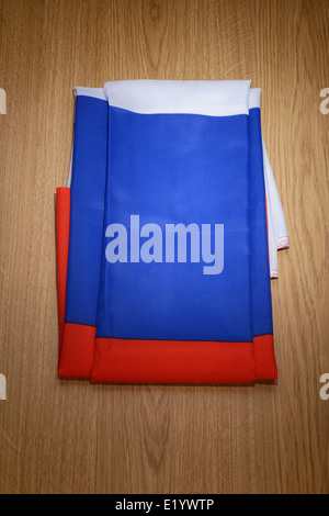 Drapeau Russie repliée Banque D'Images